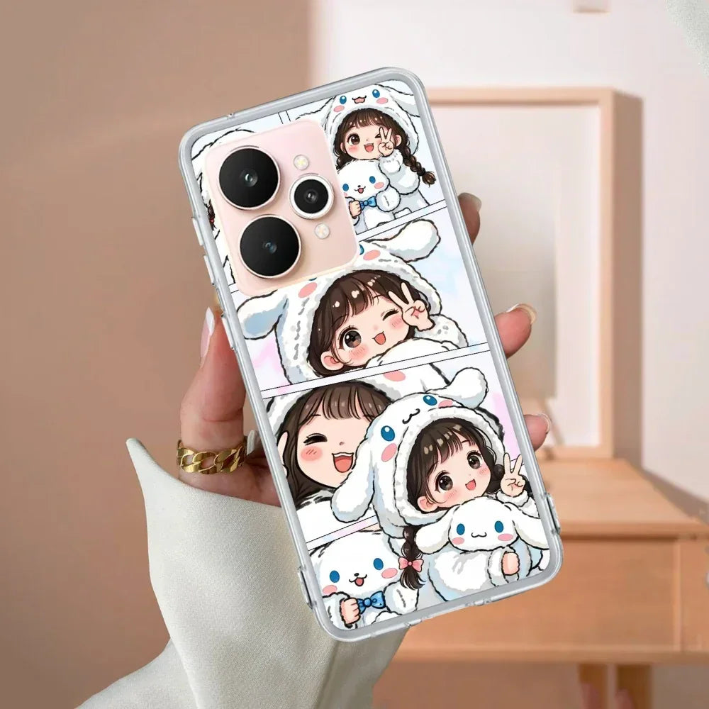 Super Girl Transparent Silicon Case For Realme P1 Pro 5G