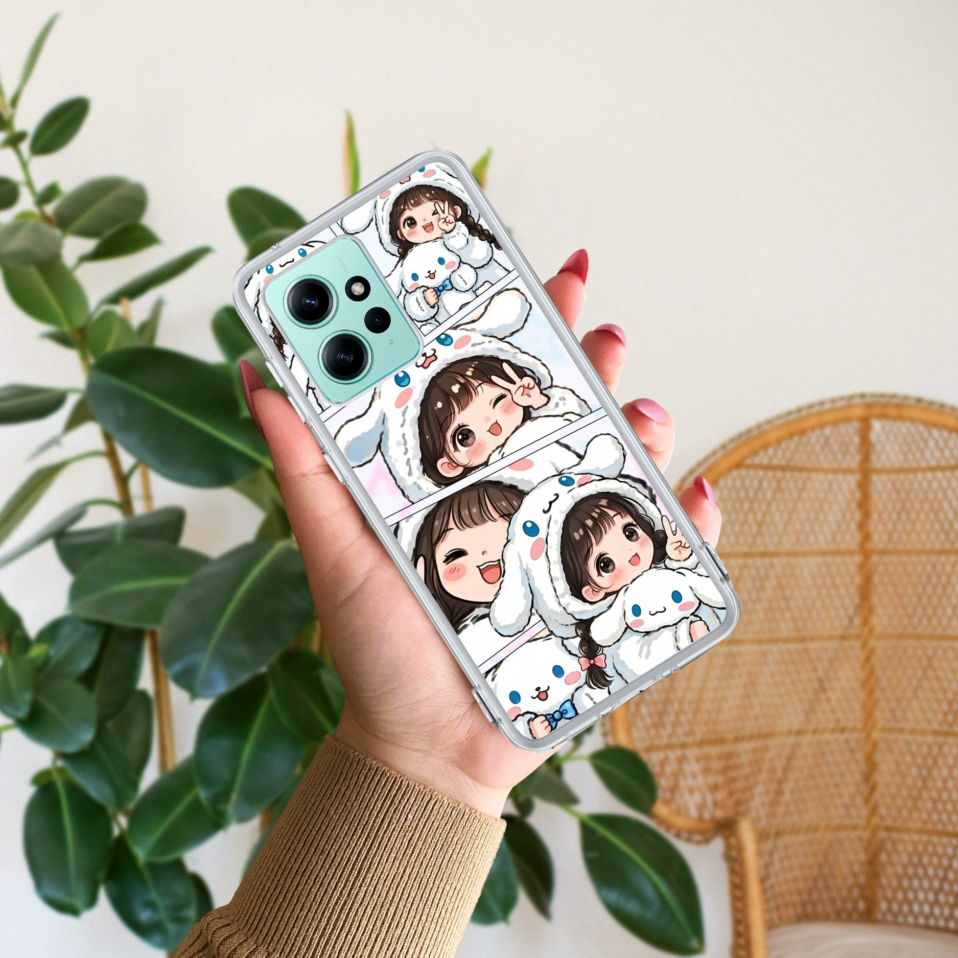 Super Girl Anti Yellow Case For Redmi Note 12 4G