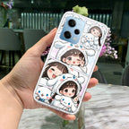 Super Girl Transparent Silicon Case For Redmi Note 11