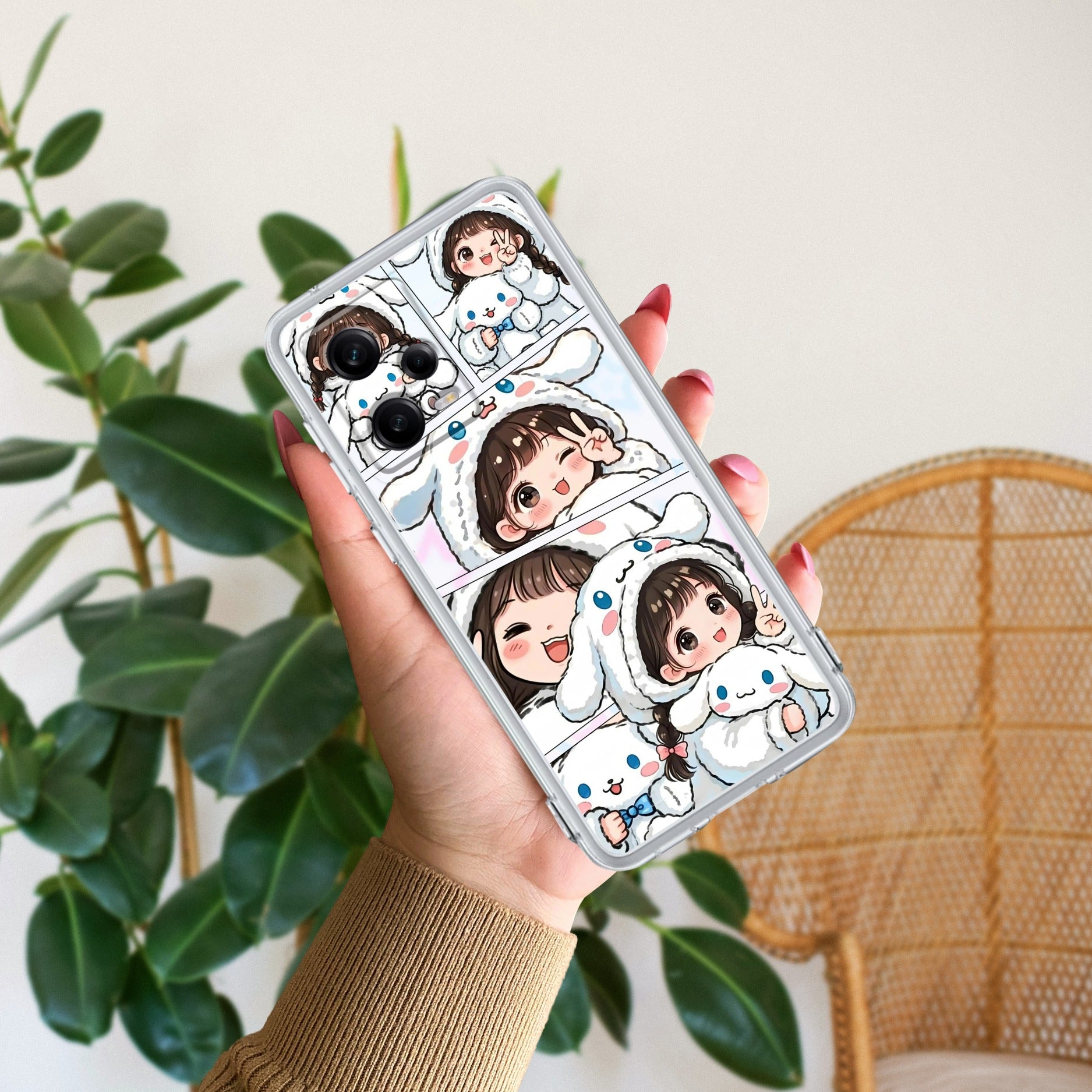 Super Girl Transparent Silicon Case For Redmi Note 11 Pro / Redmi Note 11 Pro Plus 5G