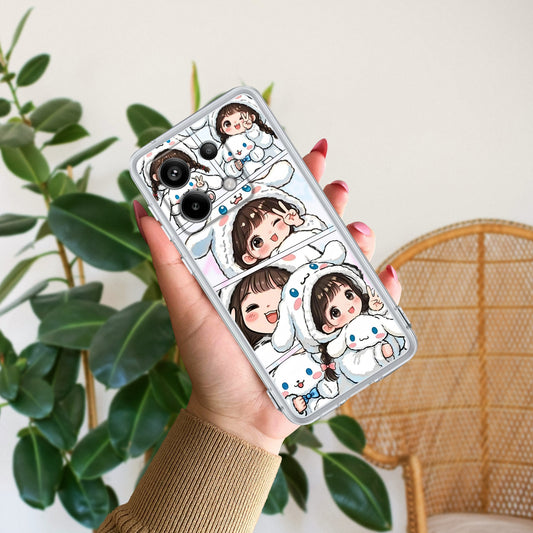 Super Girl Transparent Silicon Case For Redmi/Xiaomi