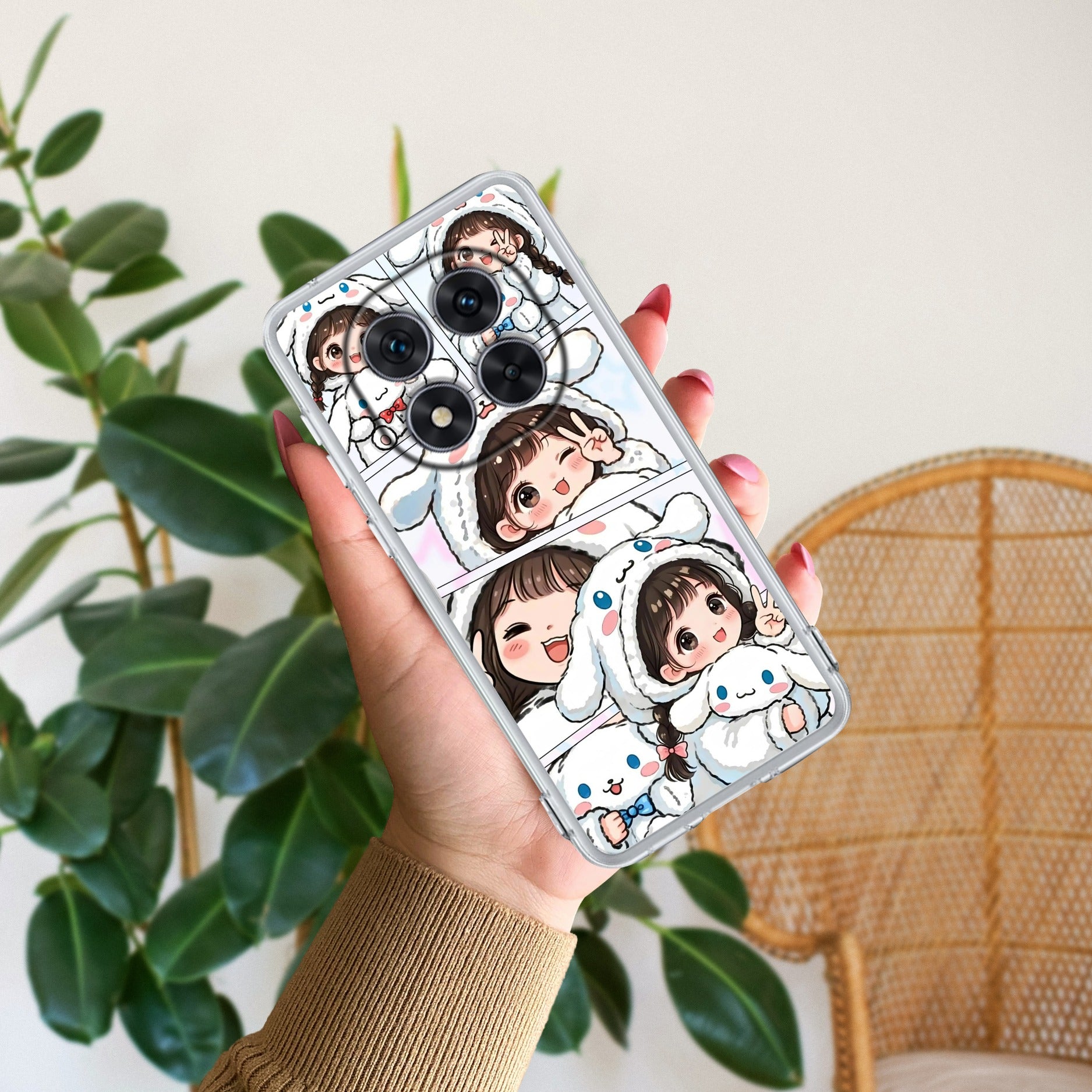 Super Girl Transparent Silicon Case For Redmi Note 14 Pro Plus 5G