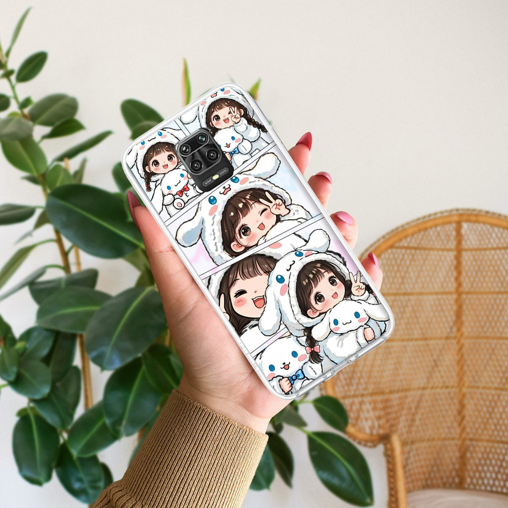 Super Girl Transparent Silicon Case For Redmi Note 9 Pro / Redmi Note 9 Pro Max / Redmi Note 10 lite