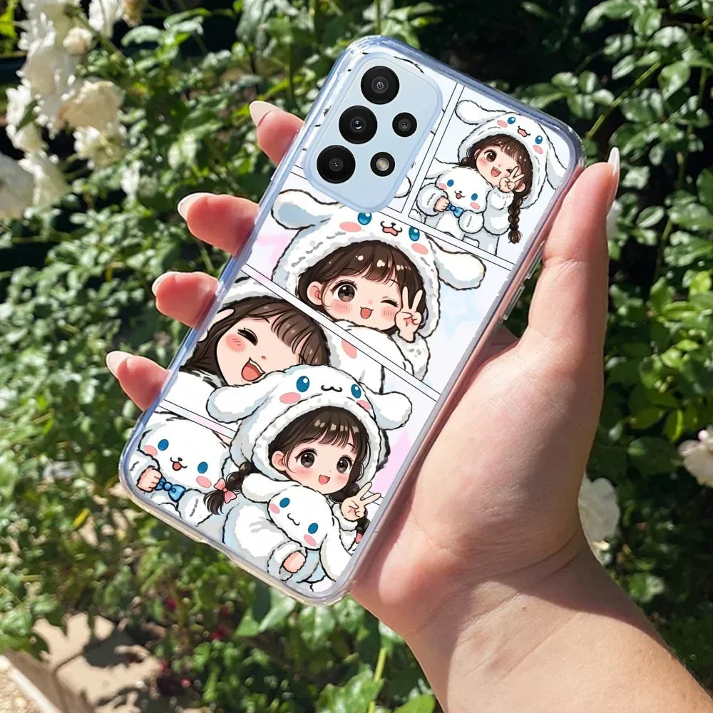 Super Girl Transparent Silicon Case For Samsung Galaxy A13 4G