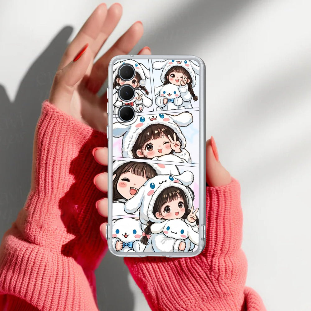 Super Girl Transparent Silicon Case For Samsung
