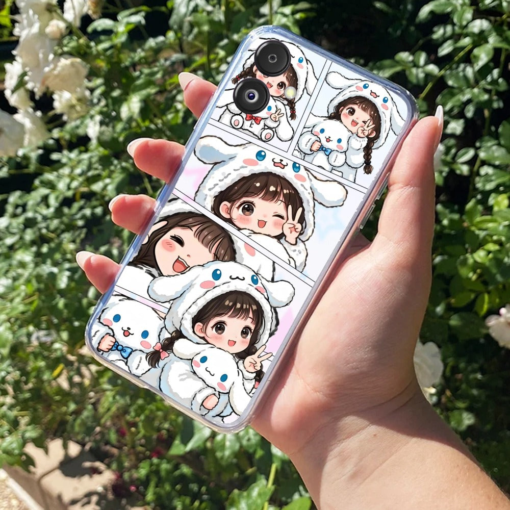 Super Girl Transparent Silicon Case For Samsung