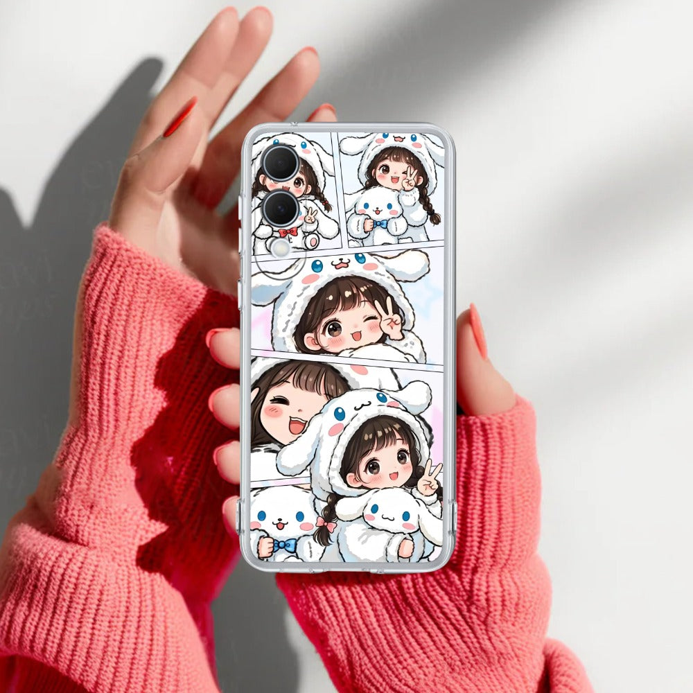 Super Girl Transparent Silicon Case For Samsung