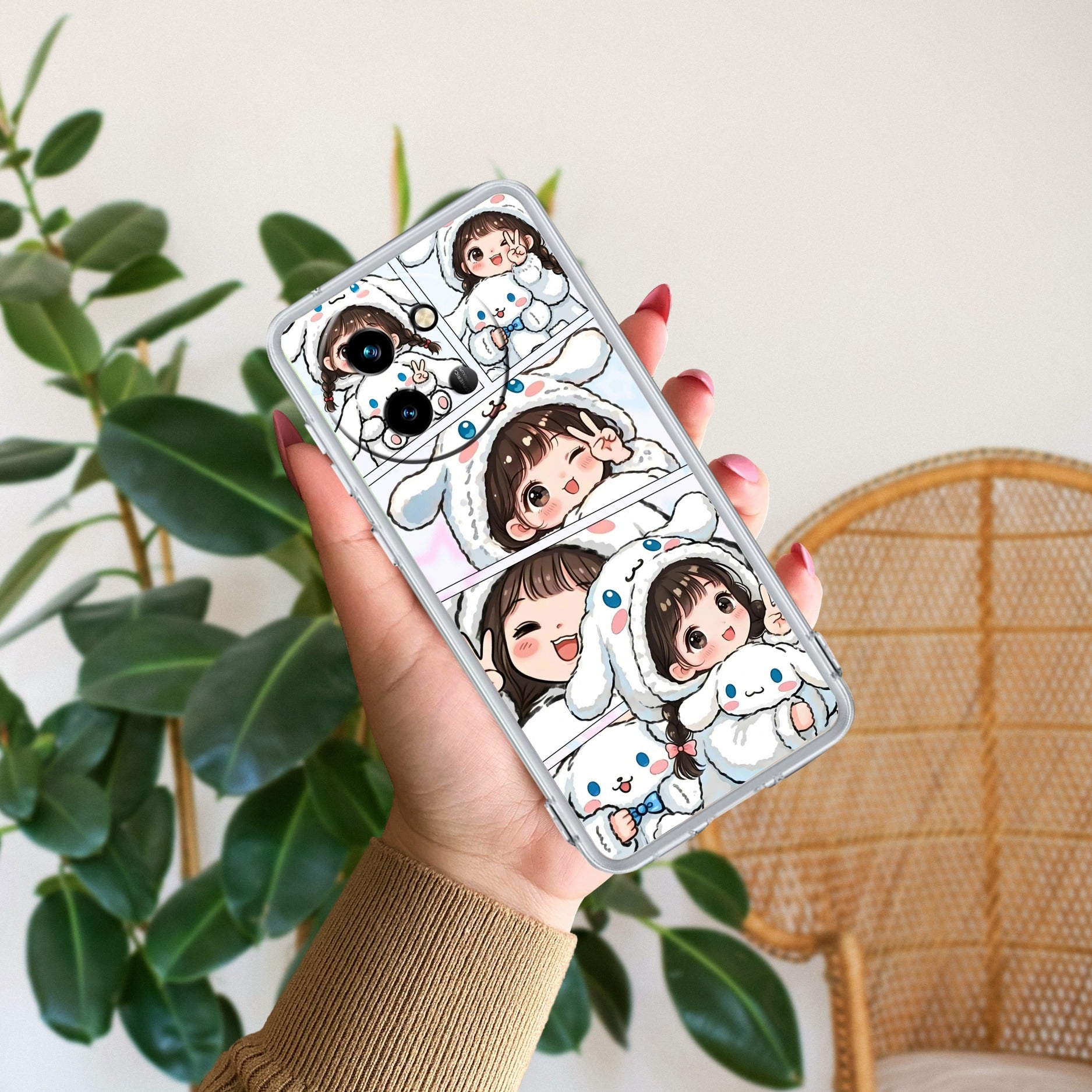 Super Girl Transparent Silicon Case For Vivo T3X 5G