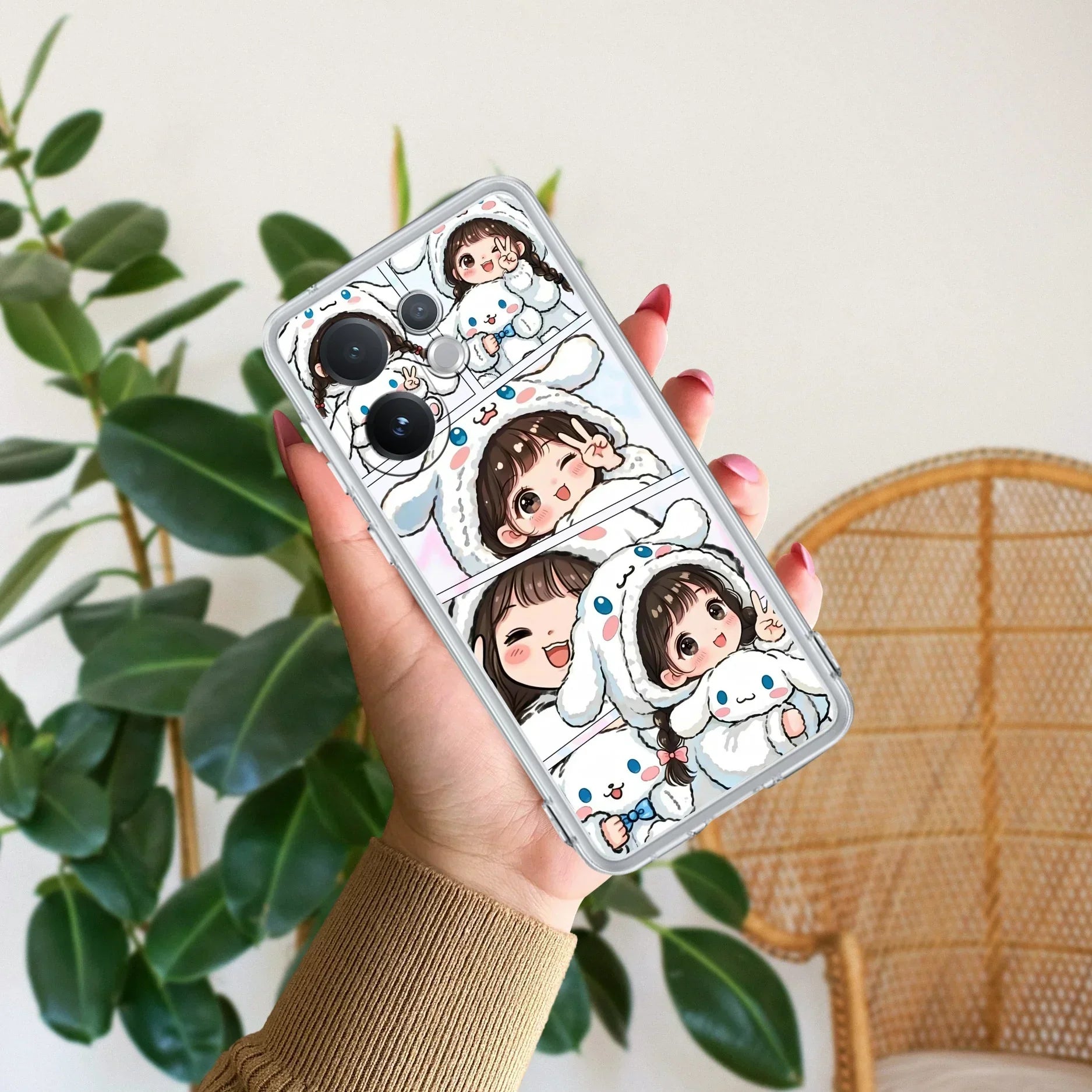 Super Girl Transparent Silicon Case For Vivo T3 Ultra