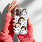 Super Girl Transparent Silicon Case For Vivo V21e 5G