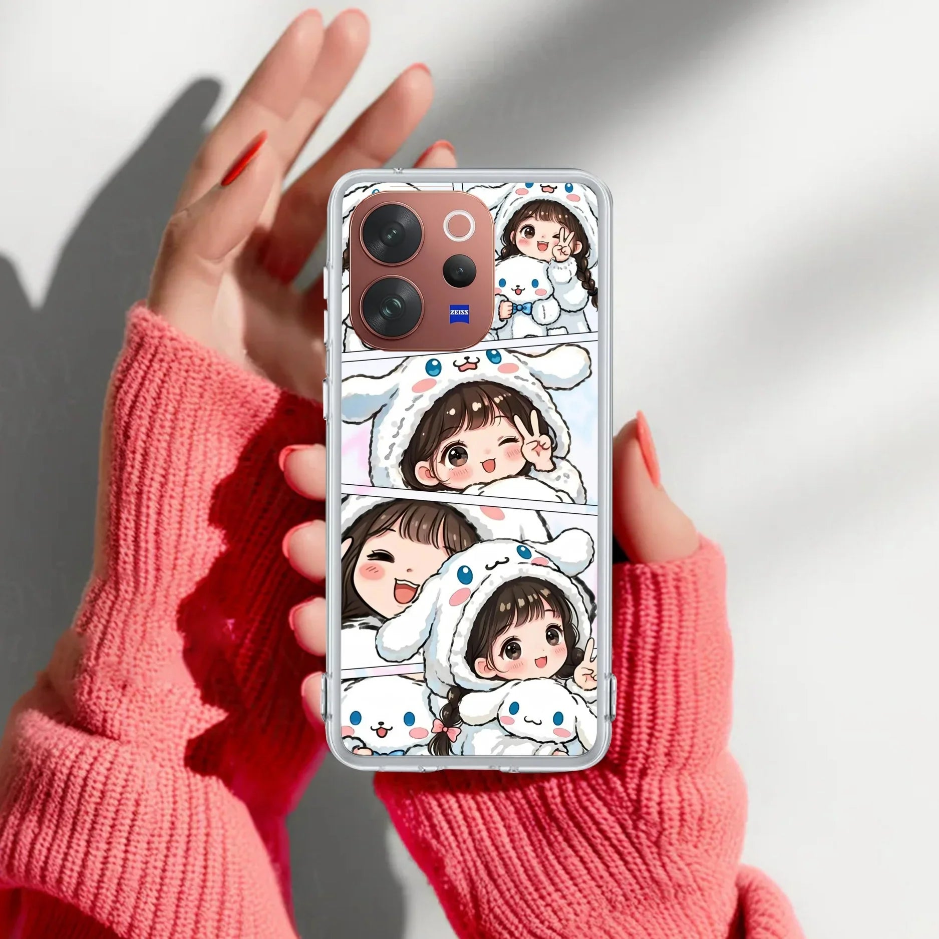 Super Girl Transparent Silicon Case For Vivo V21e 5G