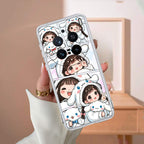 Super Girl Transparent Silicon Case For Vivo V25