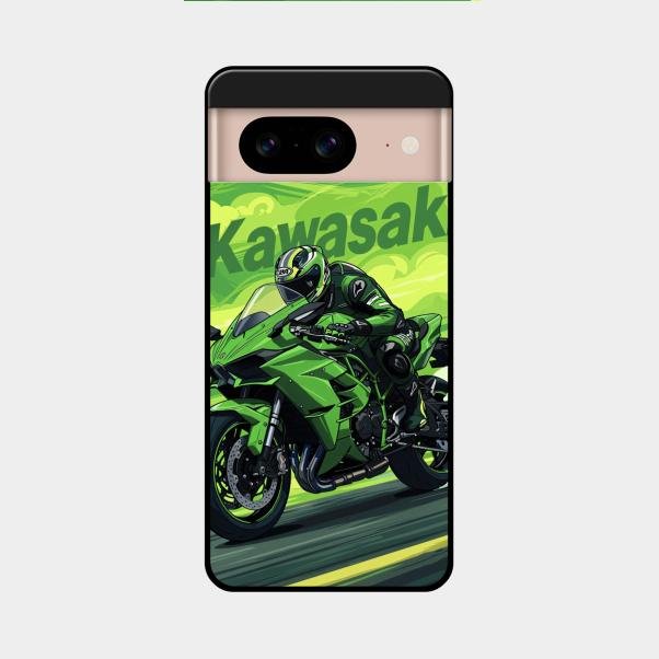 Super Sports Bike Glass Case Cover For Google Pixel 8 5G