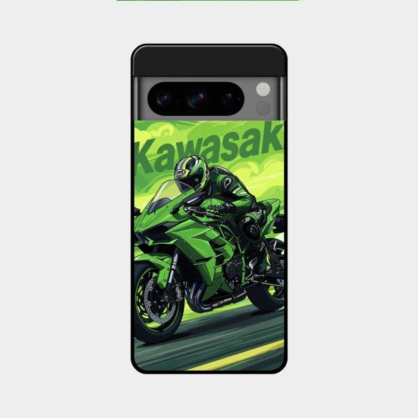 Super Sports Bike Glass Case Cover For Google Pixel 8 Pro 5G