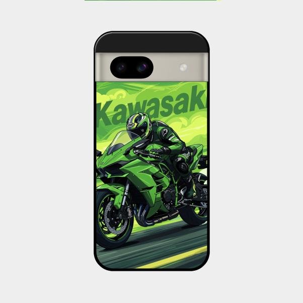 Super Sports Bike Glass Case Cover For Google Pixel 8A 5G