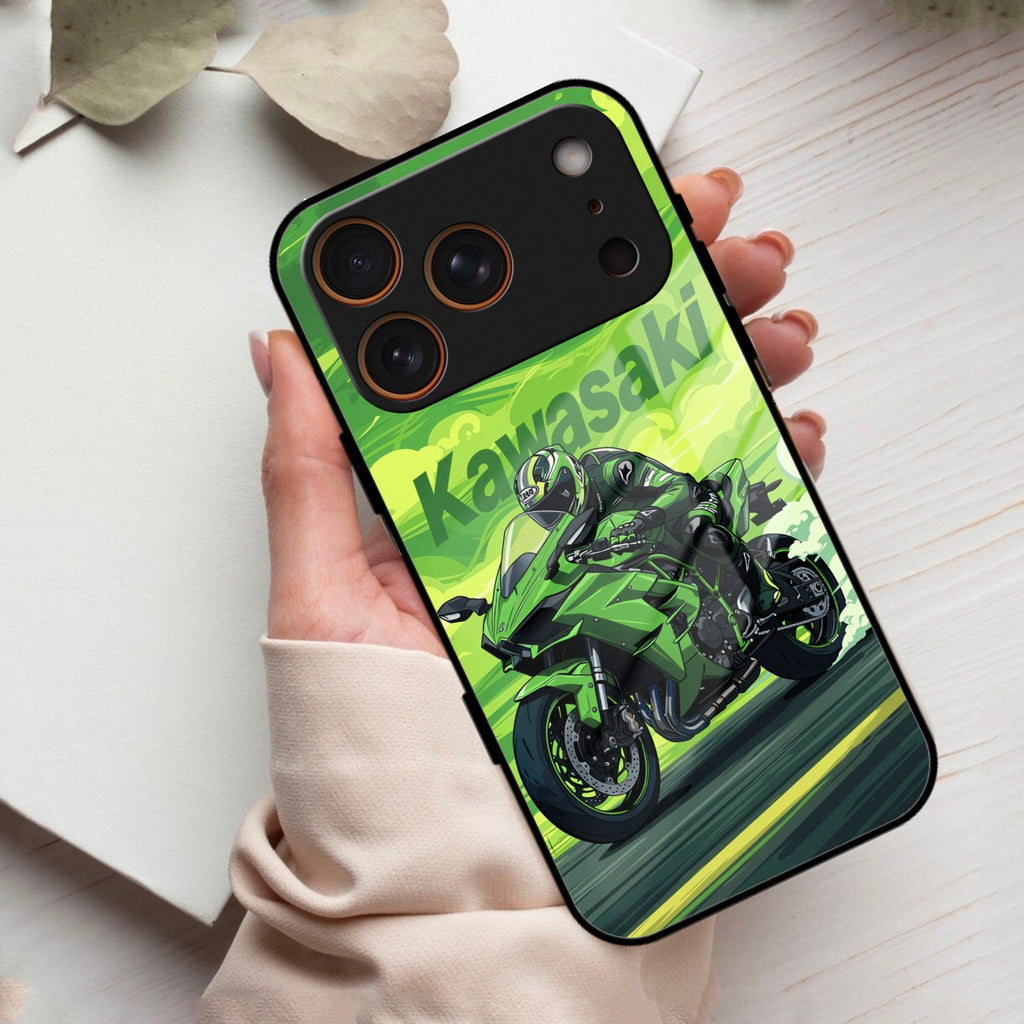 Super Sports Bike Glass Case Cover For iPhone 17 Pro Max