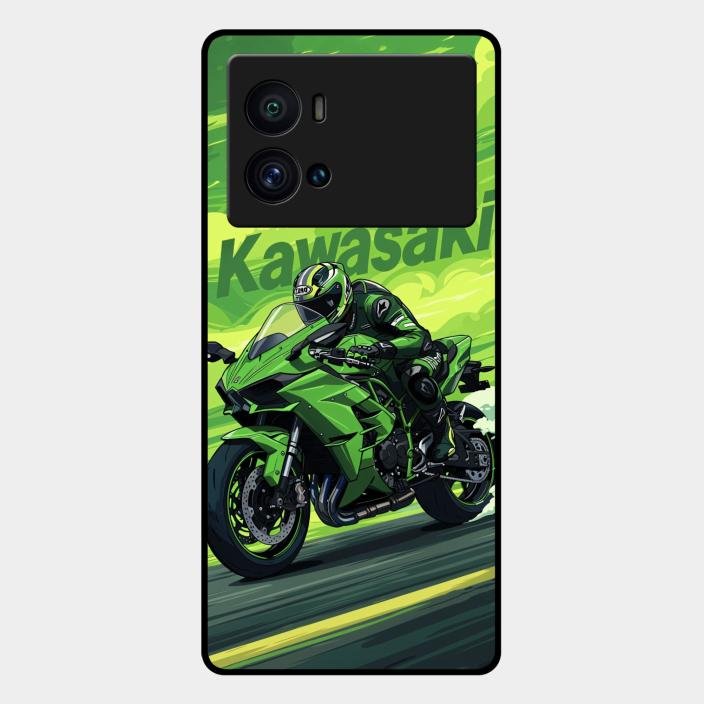 Super Sports Bike Glass Case Cover For Iqoo 9 Pro 5G