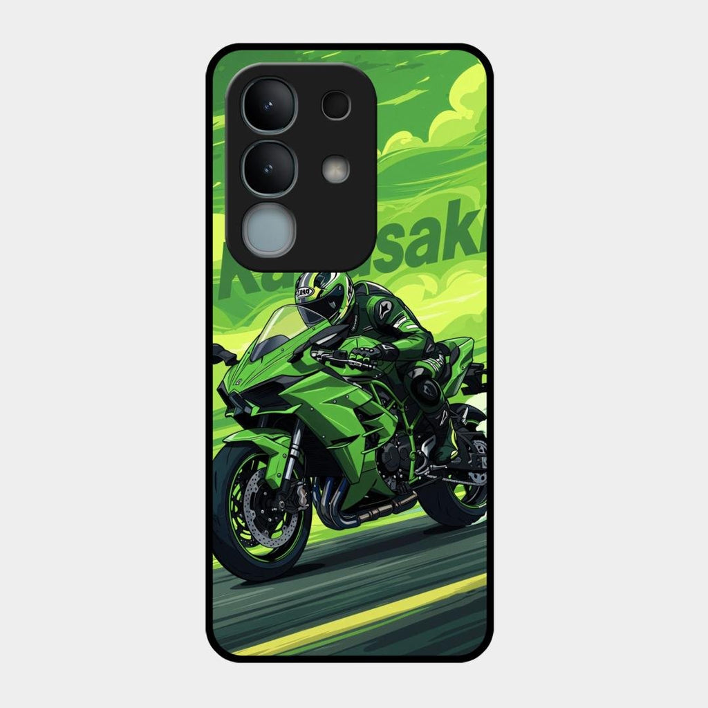 Super Sports Bike Glass Case Cover For iQOO Z10x 5G