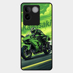 Super Sports Bike Glass Case Cover For Iqoo Z7 Pro 5G
