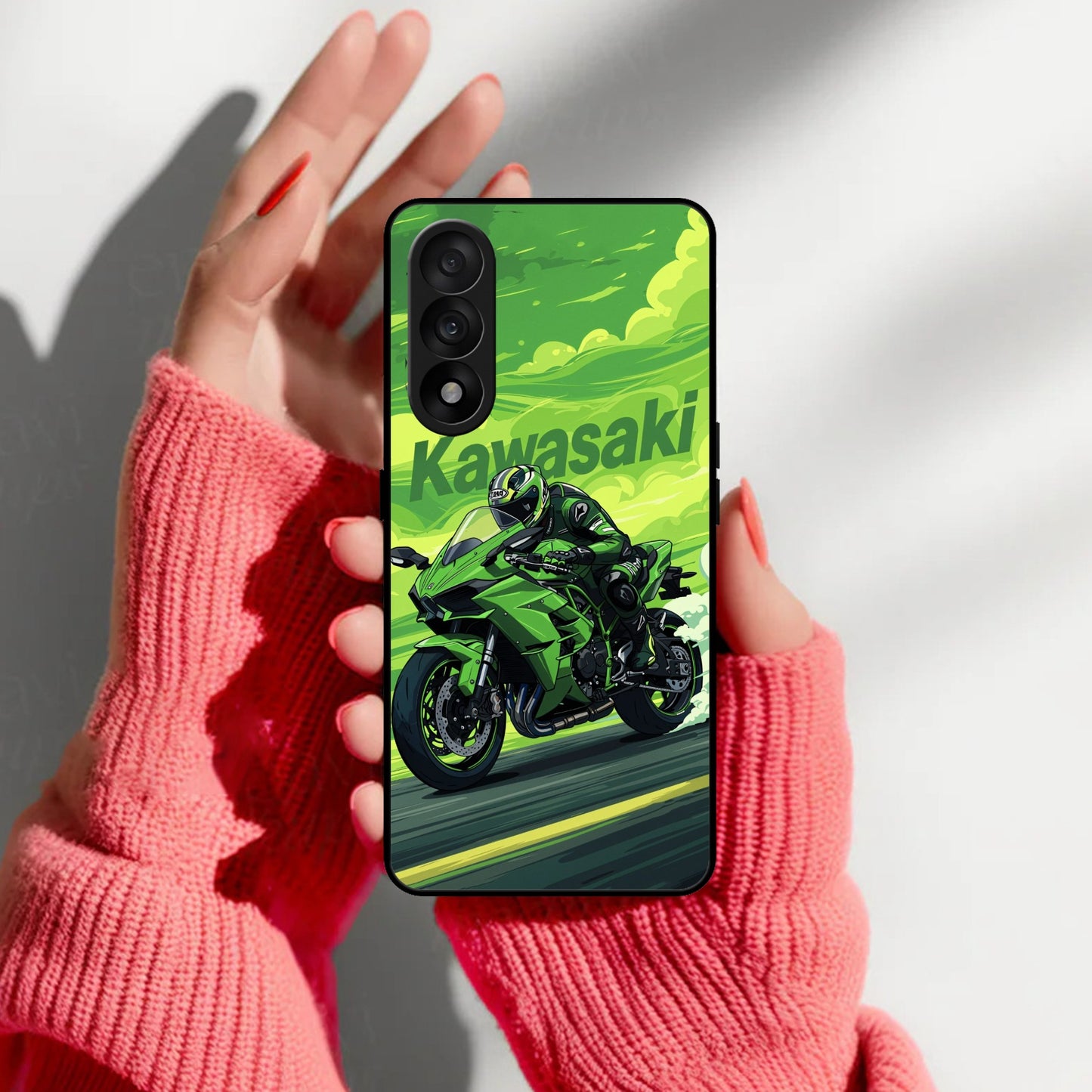 Super Sports Bike Glass Case Cover For OnePlus