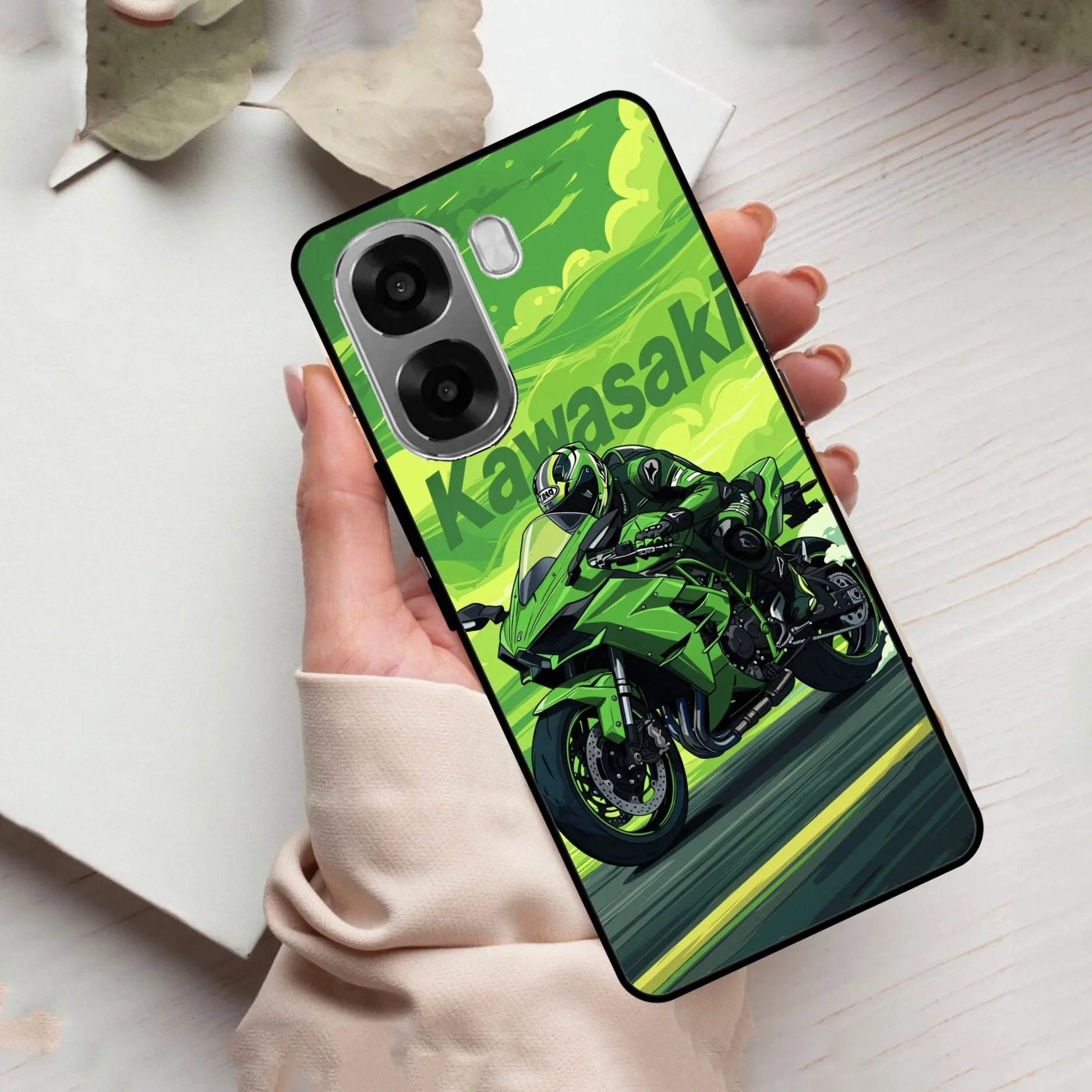 Super Sports Bike Glass Case Cover For Oppo