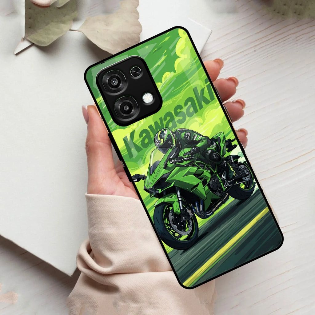 Super Sports Bike Glass Case Cover For Oppo