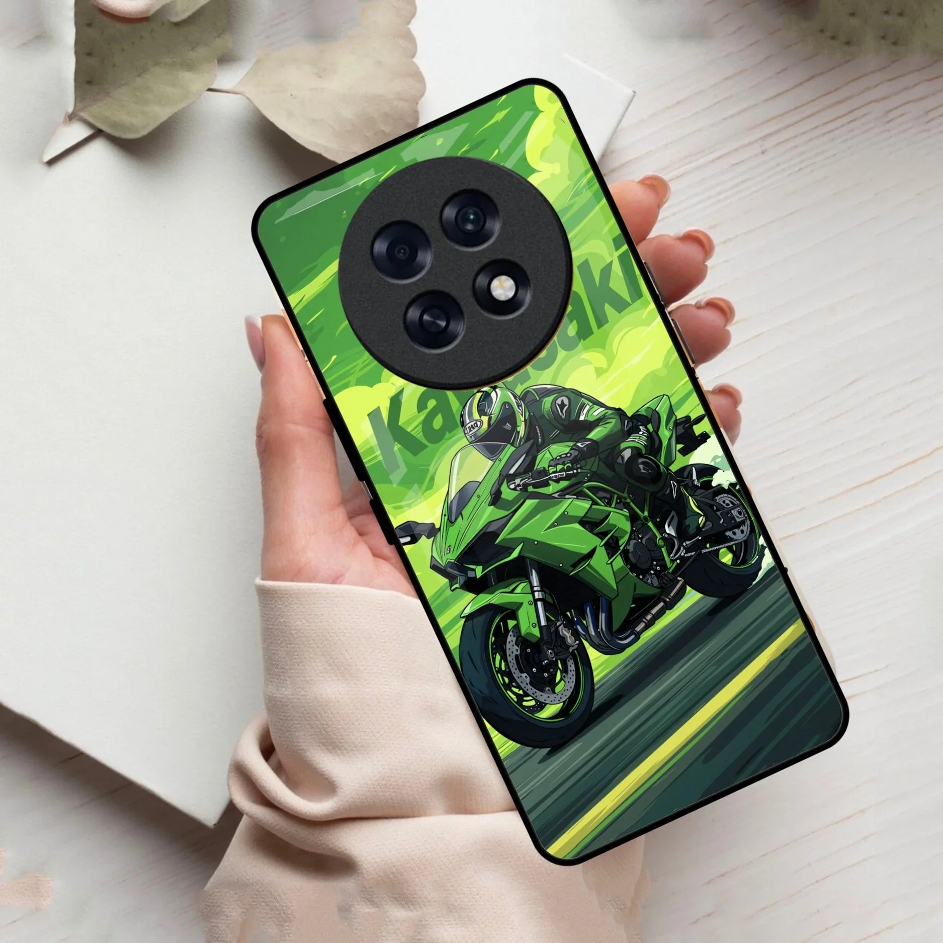 Super Sports Bike Glass Case Cover For Oppo