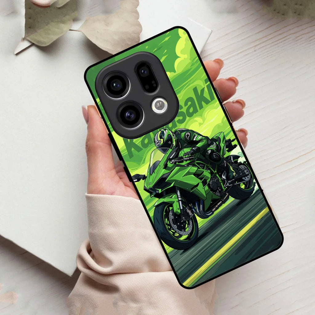Super Sports Bike Glass Case Cover For Oppo