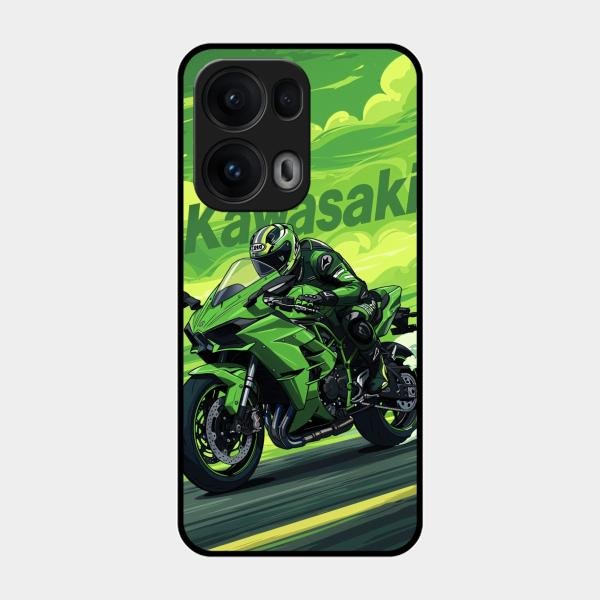 Super Sports Bike Glass Case Cover For Oppo Reno 13 Pro 5G