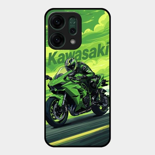 Super Sports Bike Glass Case Cover For Oppo Reno 14 5G