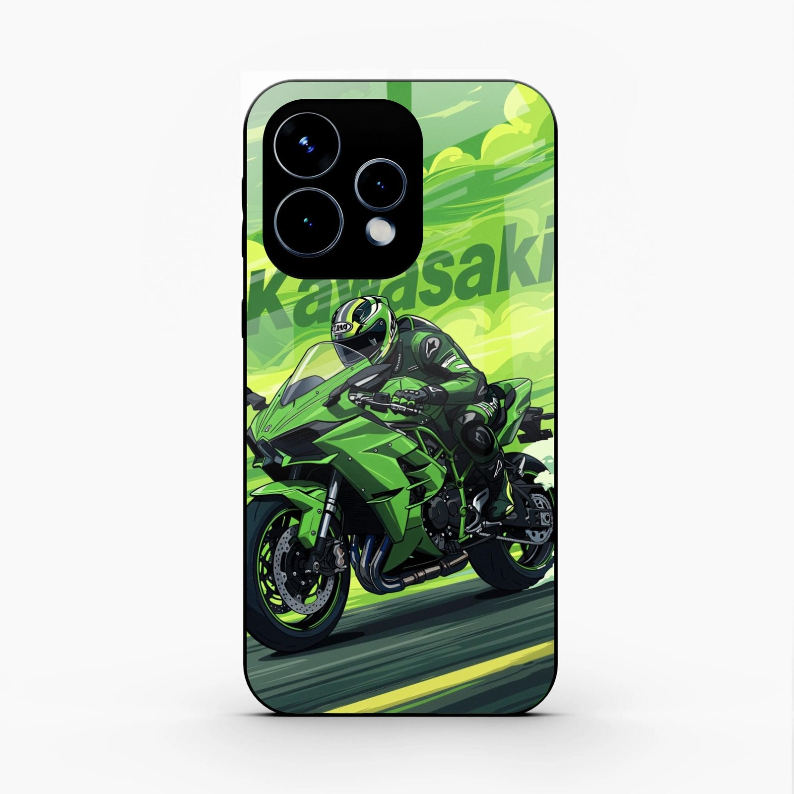 Super Sports Bike Glass Case Cover For Oppo Reno 15 5G