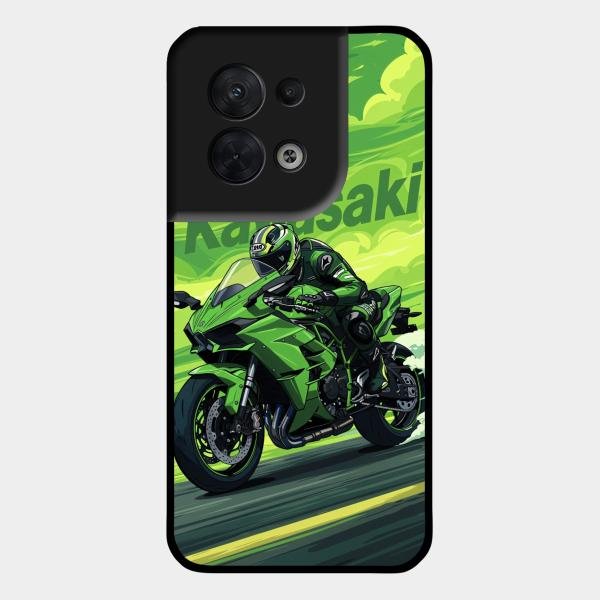 Super Sports Bike Glass Case Cover For Oppo Reno 8 5G