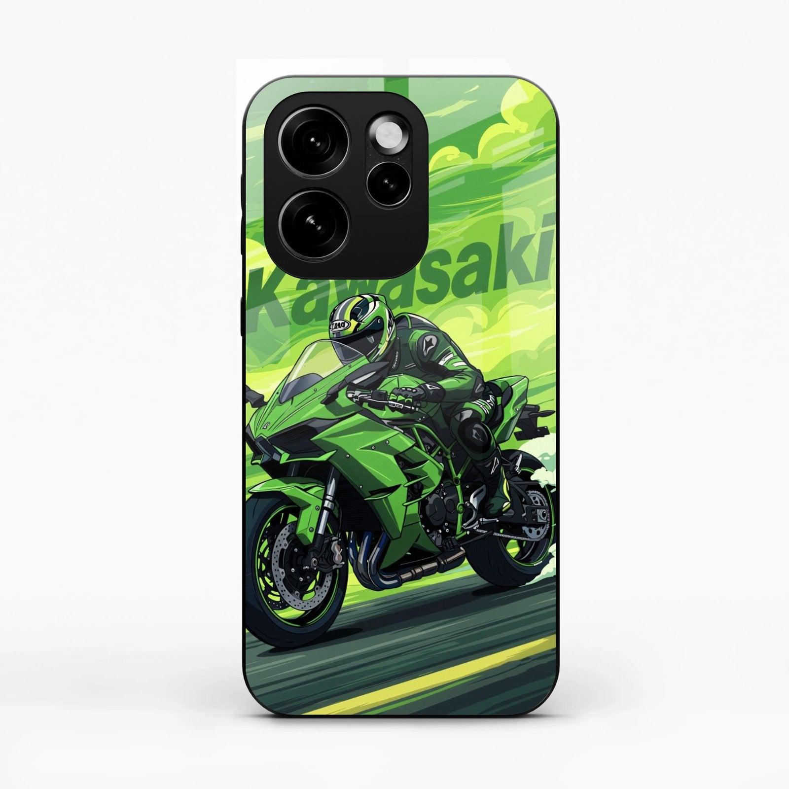 Super Sports Bike Glass Case Cover For Oppo Reno15 Pro Mini 5G