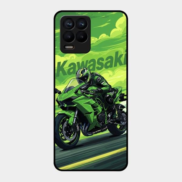 Super Sports Bike Glass Case Cover For Realme 8 Pro