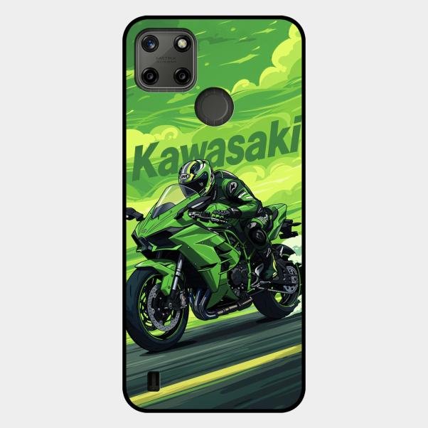 Super Sports Bike Glass Case Cover For Realme C25Y