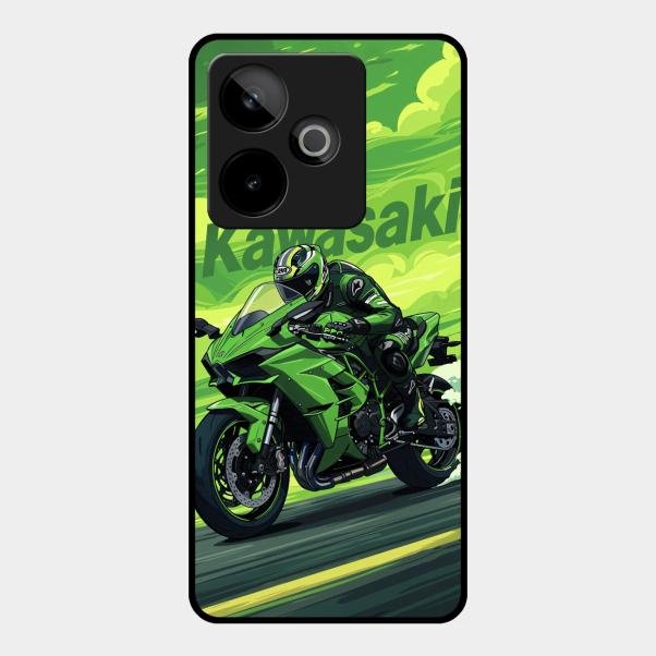Super Sports Bike Glass Case Cover For Realme Gt 7T 5G