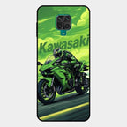 Super Sports Bike Glass Case Cover For Redmi Note 10 Lite