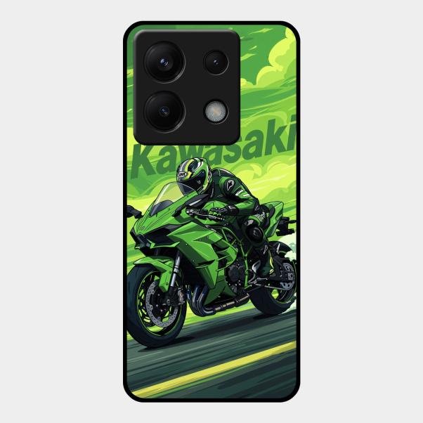 Super Sports Bike Glass Case Cover For Redmi Note 13 Pro 5G