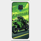 Super Sports Bike Glass Case Cover For Redmi Note 9 Pro Max