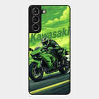Super Sports Bike Glass Case Cover For Samsung Galaxy S21 Plus