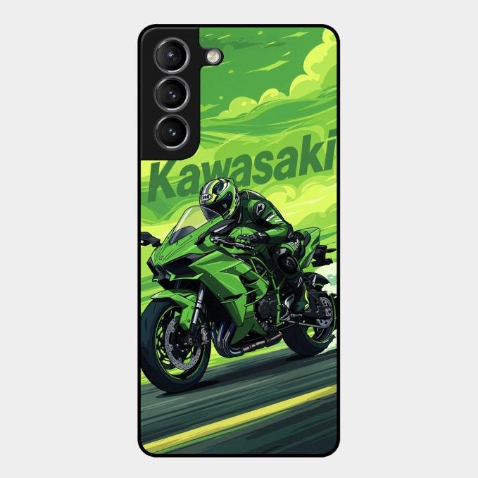 Super Sports Bike Glass Case Cover For Samsung Galaxy S21