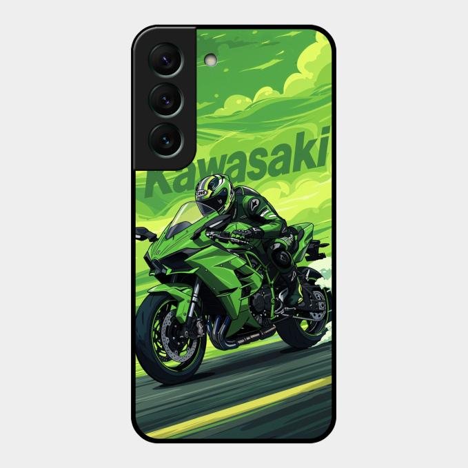 Super Sports Bike Glass Case Cover For Samsung Galaxy S22 5G