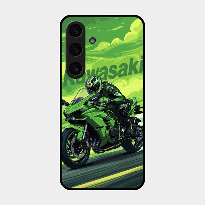 Super Sports Bike Glass Case Cover For Samsung Galaxy S24 5G