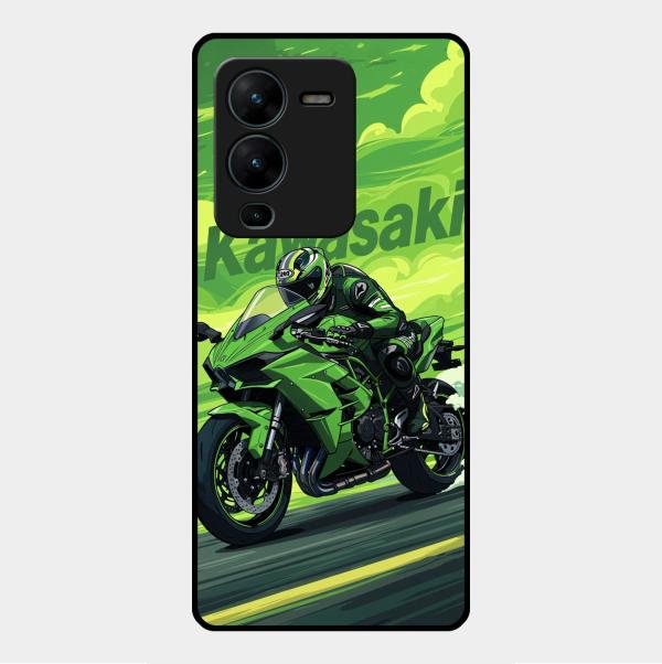 Super Sports Bike Glass Case Cover For Vivo V25 Pro 5G