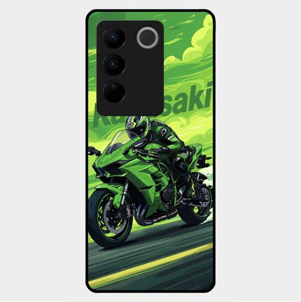 Super Sports Bike Glass Case Cover For Vivo V27 5G