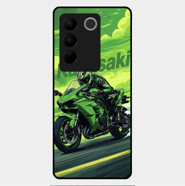 Super Sports Bike Glass Case Cover For Vivo V27 Pro 5G