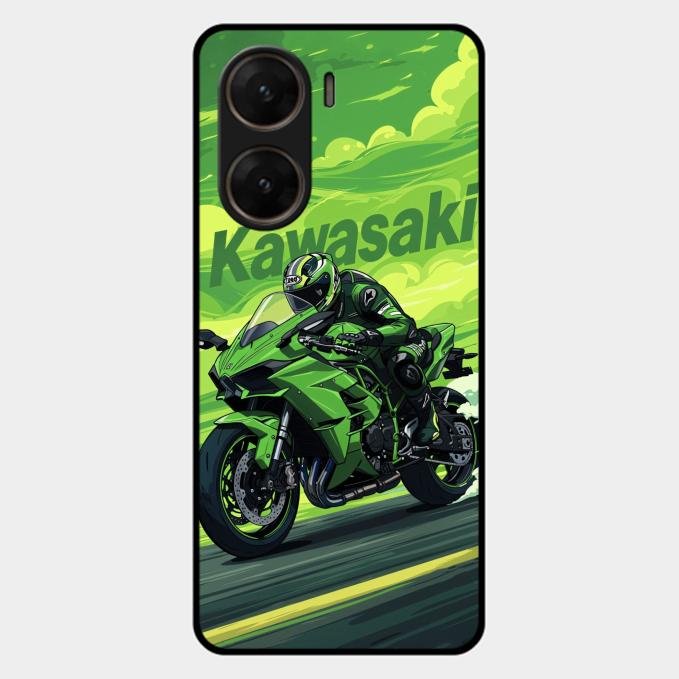 Super Sports Bike Glass Case Cover For Vivo V29E 5G