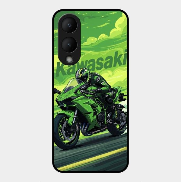 Super Sports Bike Glass Case Cover For Vivo Y17S