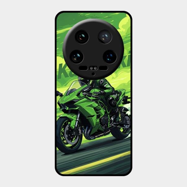 Super Sports Bike Glass Case Cover For Xiaomi 14 Ultra