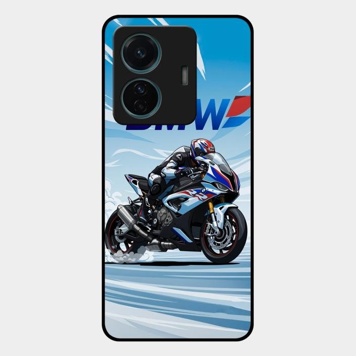 Super Sports Bike V2 Glass Case Cover For Iqoo Z6 Pro 5G